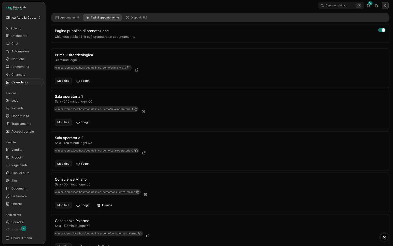 Due interventi non entrano *nella stessa sala*