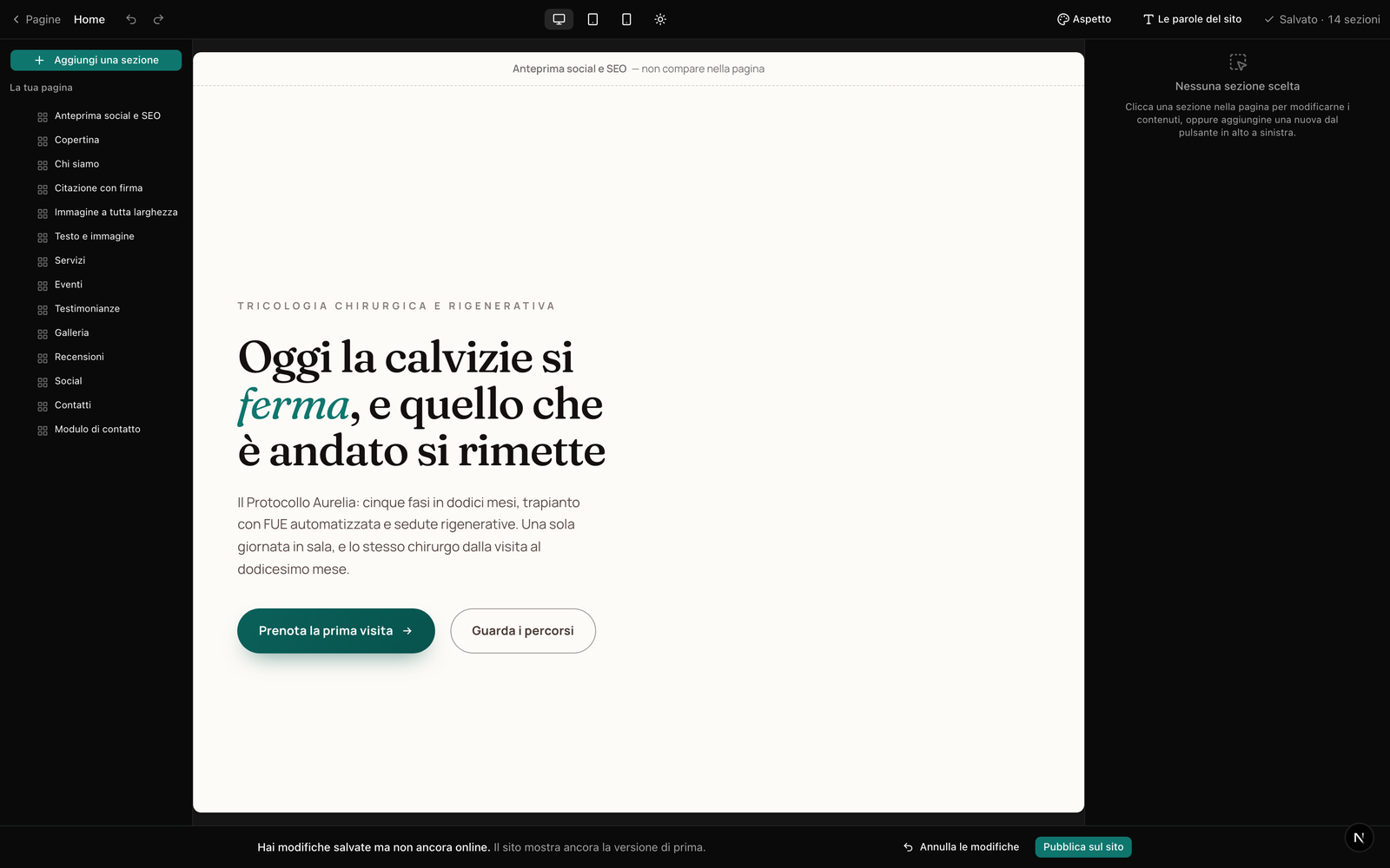 Le pagine si scrivono *a blocchi*